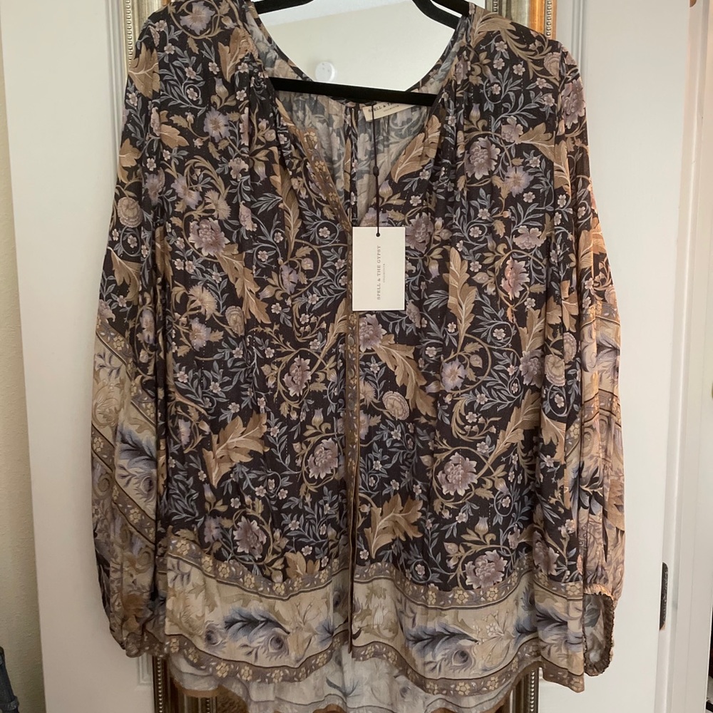 Spell Oasis button down blouse